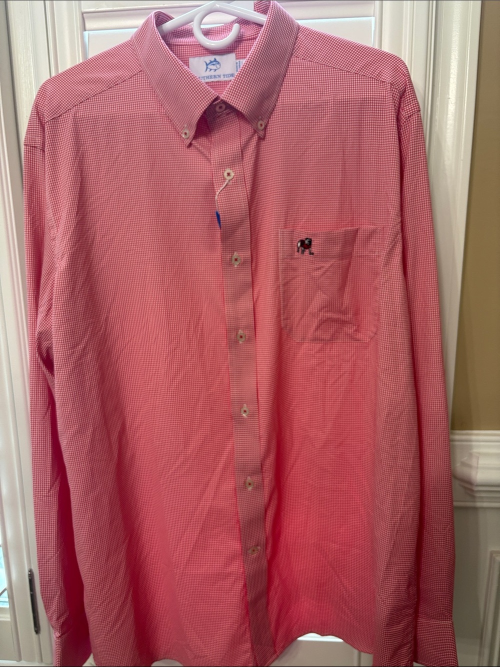 Southern Tide Men's Pink Micro-Check Button-Down Shirt